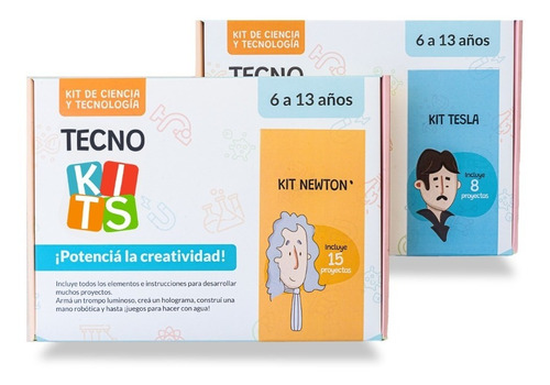 Imagen 4 de 5 de Kits De Ciencia Para Chicos (tecnokits - Caja Nikola Tesla)