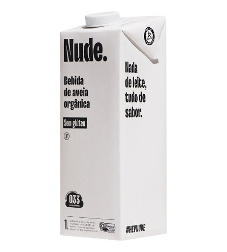 Kit 6x: Leite Vegetal De Aveia Orgânico Nude 1l