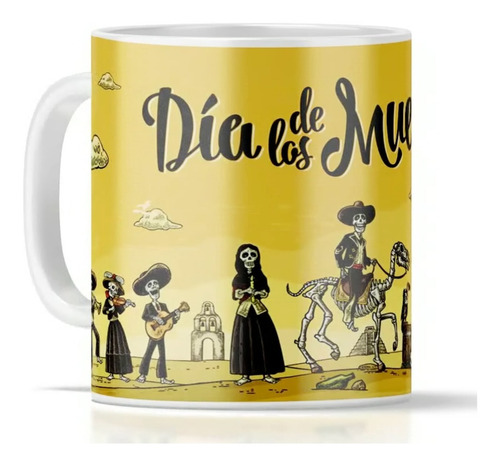 Taza Personalizada Mágica Fotos O Video Qr Día De Muertos