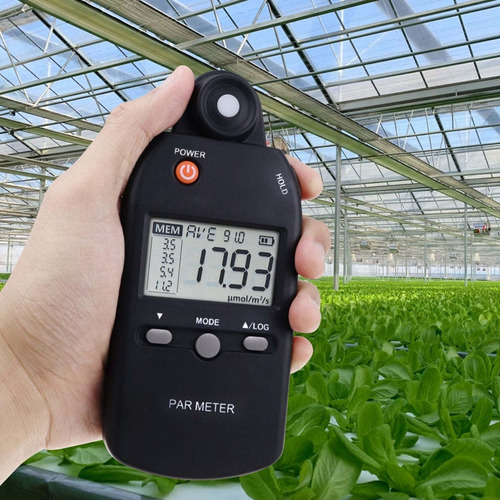 Medidor De Iluminación Ppfd Con Sensor Cuántico De Espectro