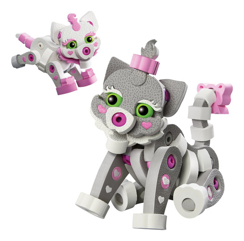 Bloco Toys Cat & Kitten | Juguete Stem | Juego De Construcci