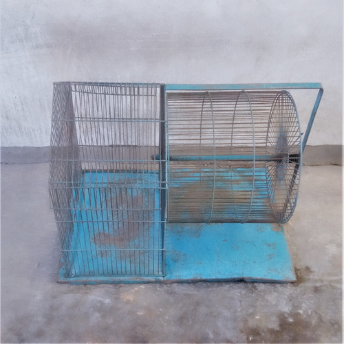 Jaula Metálica Con Rueda Para Ejercicio. (Usado)