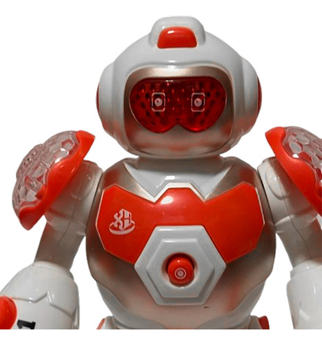 Robot 5 Con Luces Y Sonido Robot Con Luces Rojo