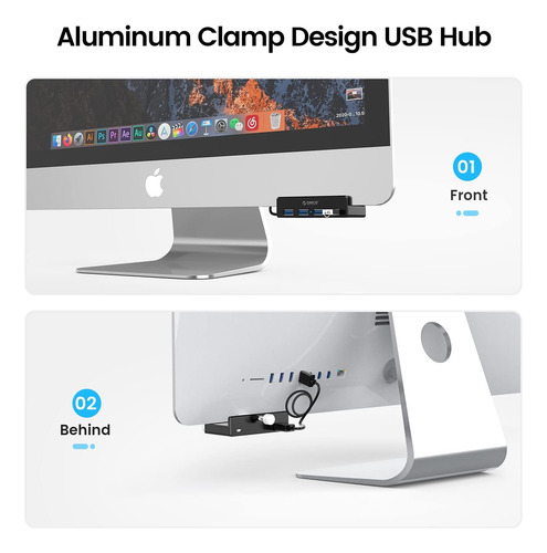 Hub Orico Usb 3.0, Usb Hub Abrazadera, Usb Connector 4