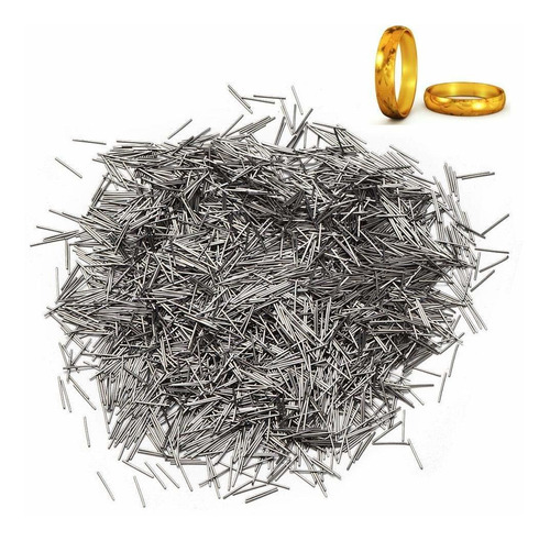 Huairdum Pin De Pulidora, Pulidor De Joyería 0.3mm 100g Pin De Acabado De Acero Inoxidable Pasadores De Medios De Pulido Consumibles Semipermanentes