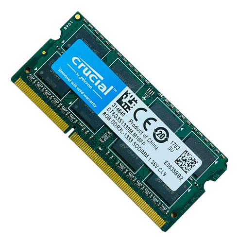 Memoria Ram Para Mac Crucial 8gb  Ct8g3s1339 Ddr3 Sodimm  (Reacondicionado)