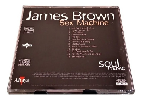 Cd James Brown - Sex Machine (Usado)