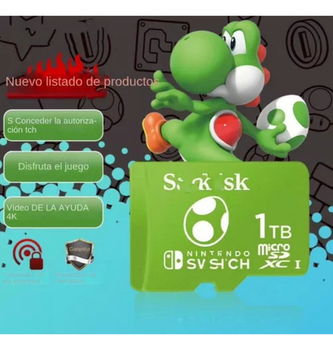 // Tarjeta De Memoria Microsdxc Para Nintendo Switch 1tb