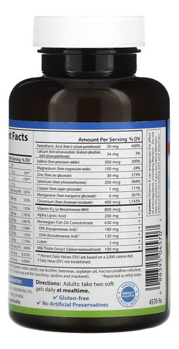 Carlson Labs, Nutra Apoyo Para La Diabetes 60 Softgels Sabor Sin Sabor