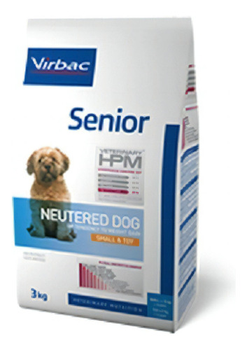 Alimento Virbac Veterinary HPM Neutered Dog para perro senior de raza  pequeña sabor cerdo y pollo en bolsa de 3kg