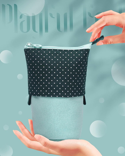 Estuche Para Lápices Desplegable Duradero (verde)