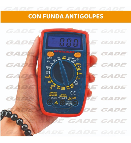 Imagen 5 de 10 de Multímetro Pro Tester Digital Con Buzzer Tension Dt33d