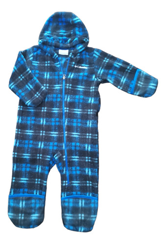 Enterito De Polar Azul Marca Columbia Talla 18 A 24 Meses