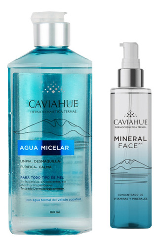 Combo Caviahue Agua Micelar + Serum Mineral Face Ah