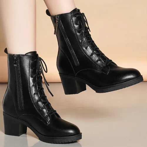 Zapatos con tacon grueso para mujer sale