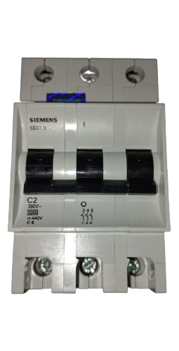 Termomagnetica 3x2a. 3ka. Siemens Modelo 5sx1302-7
