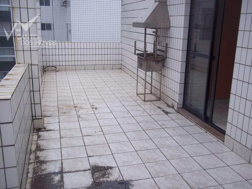 Imagem 25 de 30 de Cobertura Com 2 Dorms, Canto Do Forte, Praia Grande - R$ 450.000,00, 92m² - Codigo: 409 - V409