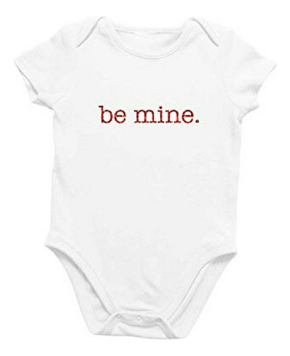 Onesie Organic Baby Body De Manga Corta De San Valentín, 0-1