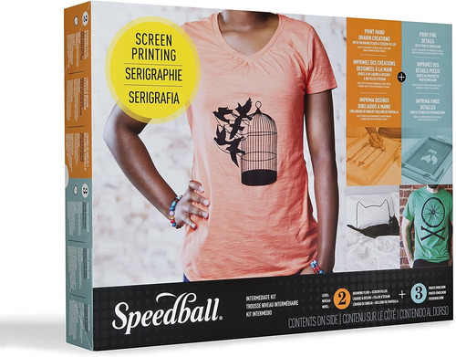 Speedball  Conjunto Intermedio Para Serigrafia.