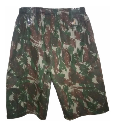 Bermuda Masculino   Camuflada Com  Elástico