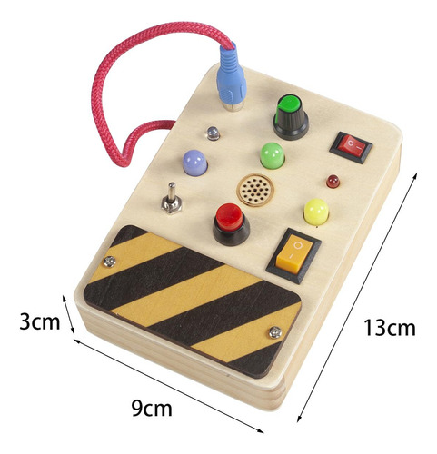 Montessori Toy Activity Board Toggle Switch Juguete Estilo B