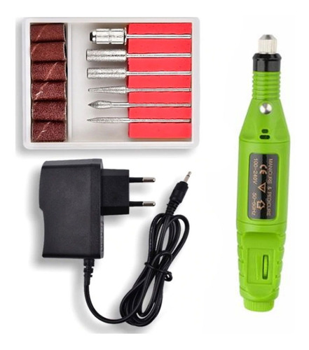 Kit Pulidor De Uñas Eléctrico Removedor Acrílico Manicure