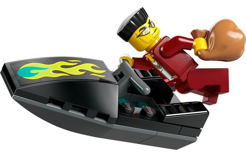 Lego City Lancha De Policía Y Guarida De Los Ladrones Cantidad de piezas 311