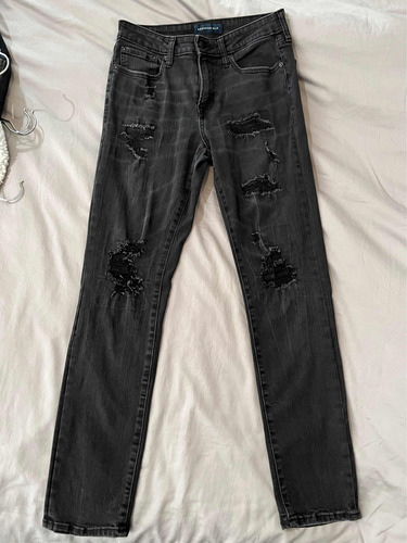 Pantalón Skinny Jean Negro Aéropostale Talla 29x30