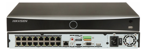 Nvr 16 Canales Poe Ip 8mp (4k), H265+, Acusense Hikvision