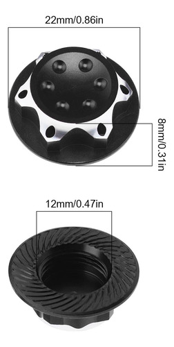 4 Piezas Rc Coche 0.669 In Tuerca Hexagonal De Rueda Cubiert