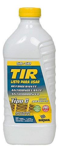 Refrigerante Tir Bardahl Fluor Listo Para Usar 1 L- Formula1