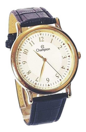 Relógio Feminino Champion Analógico Dourado Preto Ch22813b