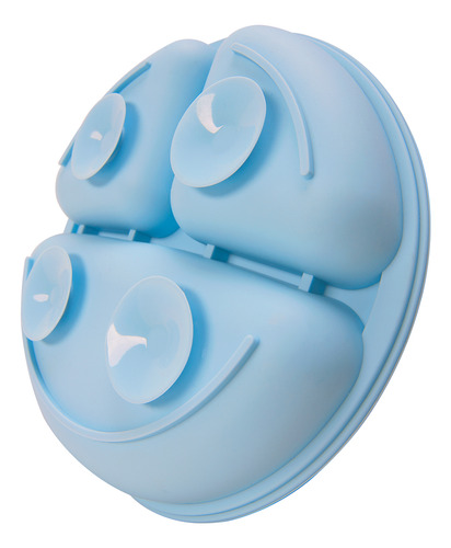 Prato Com Ventosa De Silicone Para Bebês E Criança Buba Cor Azul
