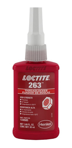 Loctite 263 Fijador De Roscas Botella 50 Ml