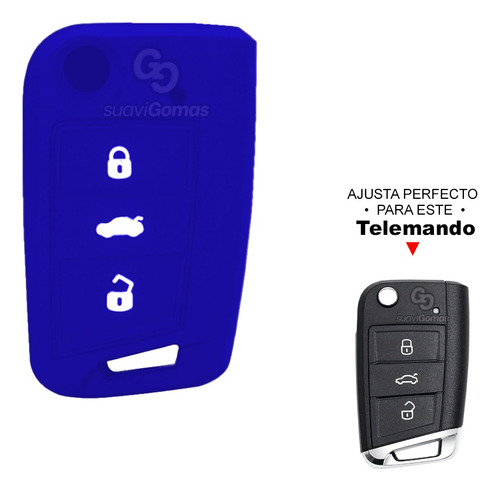 Forro Protector Silicona Llave Navaja 3b Volkswagen T-cross