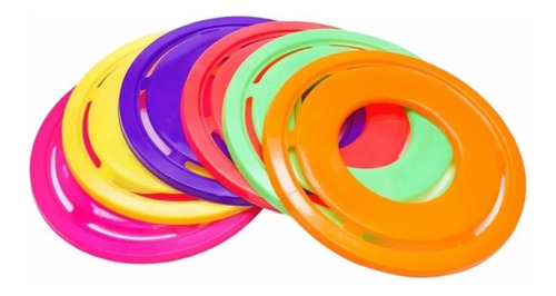 Frisbee Frisby Frisbi Plato Volador Juguete Fluo Pack X3