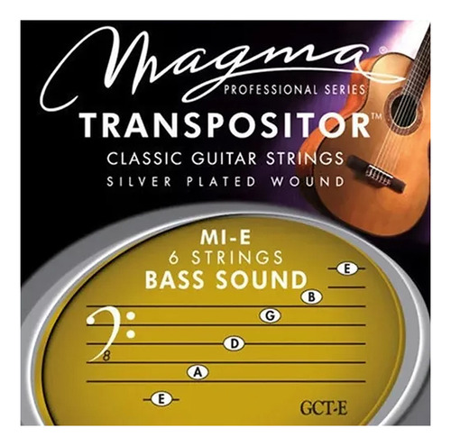 Encordado Guitarra Clasica Magma Transpositor Gct-e Bass Mi