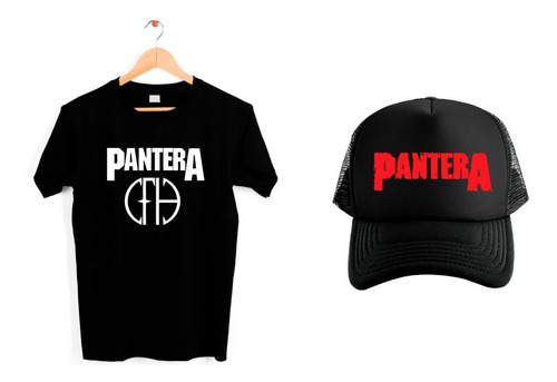 Playera Y Gorra Unisex Pantera Heavy Metal Rock