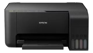 Impresora a color multifunción Epson EcoTank L3150 con wifi negra 110V/220V