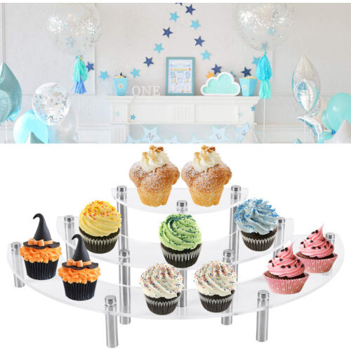 3-tier Cupcake Dessert Cake Stand Fruits Display Tower B Wss