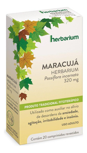 Maracujá 320mg 20 Comprimidos Herbarium