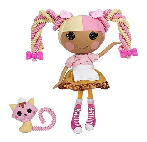 Lalaloopsy Silly Hair Doll - Scoops Waffle Cone Con Pet Cat