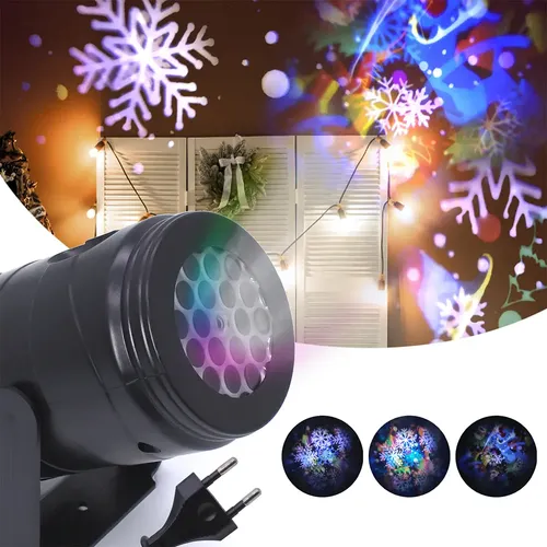 Projetor Laser Jardim Natal Led Natalinos 886 Desenhos Carcaça Pr...