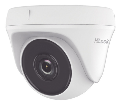 HIKVISION Cámara de Seguridad Turret HD 1 MP IR EXIR Inteligente 20 mts De Vision Nocturna Modelo THC-T110-P HiLook CCTV con resolución de 1MP visión nocturna incluida blanca