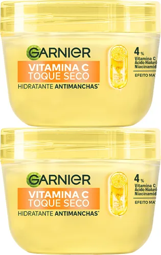 Garnier Hidratante Facial Toque Seco Vitamina C Antimanchas Kit 2...