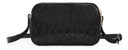 Bolsa Croosbody H&co De Charol Con Logotipo