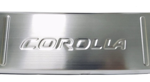 Aplique Moldura Aço Escovado Para-choque Traseiro Corolla