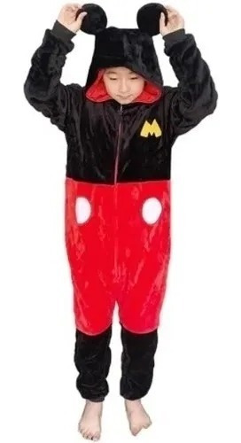 Pijama Macacão Disney Mickey Kigurumi Infantil 7-8 Anos