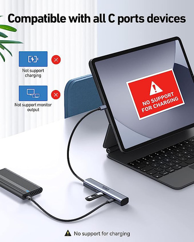 Hub Multipuerto Usb-c Plug And Play