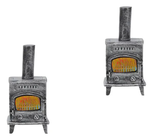 Set De Herramientas De Jardín En Miniatura Para Casa De Muñecas – Chimenea, Leña, Carro Y Más